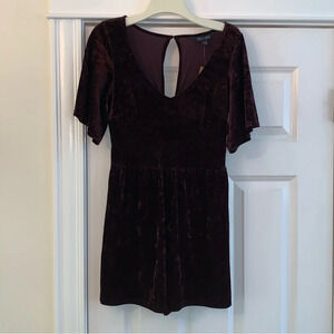 NWT American Eagle Romper Women’s Medium Purple Plum Velvet Whimsigoth One Piece